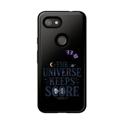 Phone Case with Cosmic Design - The Universe Keeps Score - Perfect for Astrology Lovers, Gift for Friends, Galaxy Aesthetic, Unique [...]