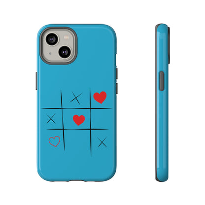 Tough Cases Phone Case - Playful Tic Tac Toe Design, Phone Accessory, Cute Gift, Durable Cover, Fun Tech