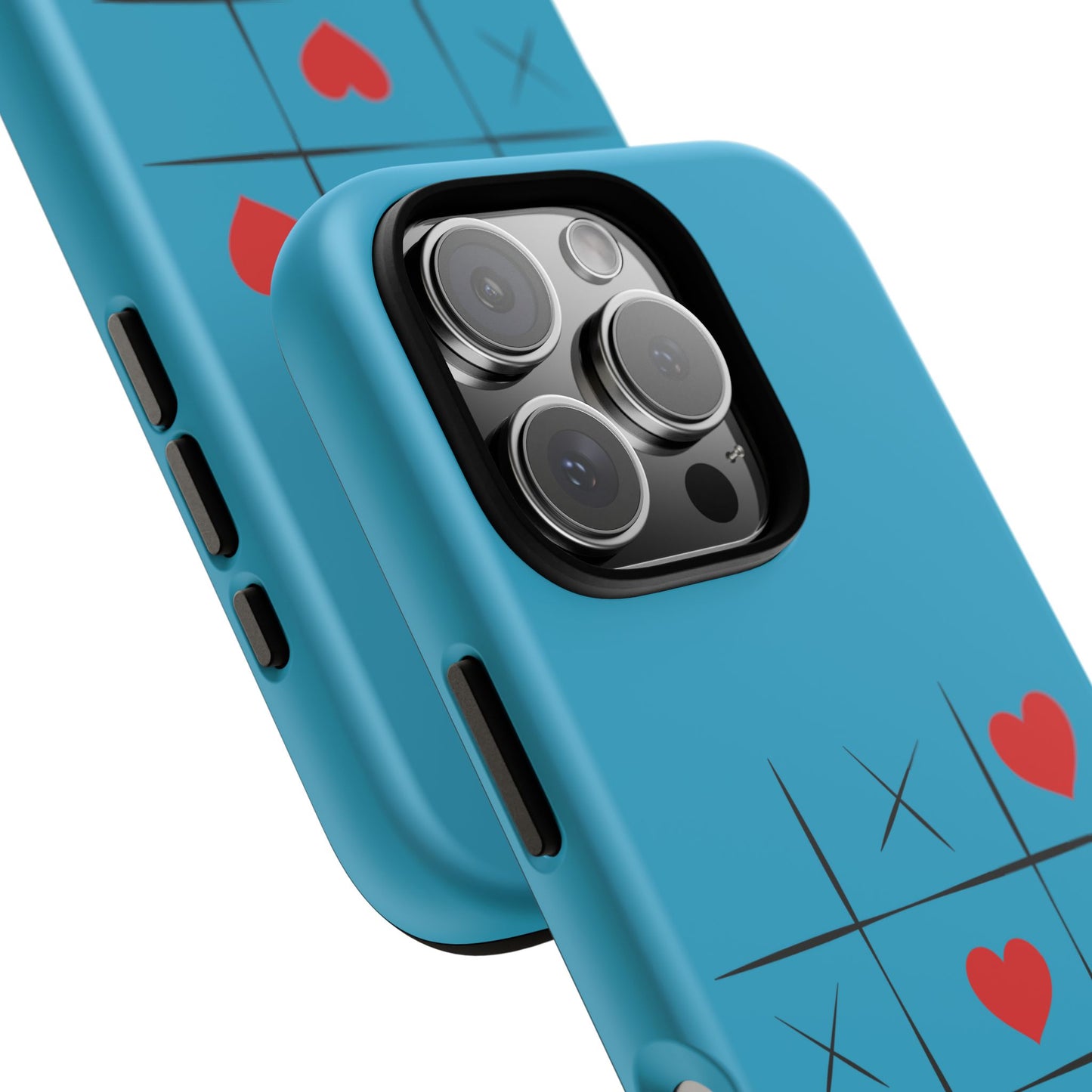 Tough Cases Phone Case - Playful Tic Tac Toe Design, Phone Accessory, Cute Gift, Durable Cover, Fun Tech