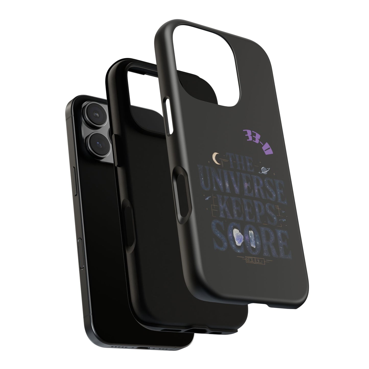 Phone Case with Cosmic Design - The Universe Keeps Score - Perfect for Astrology Lovers, Gift for Friends, Galaxy Aesthetic, Unique [...]