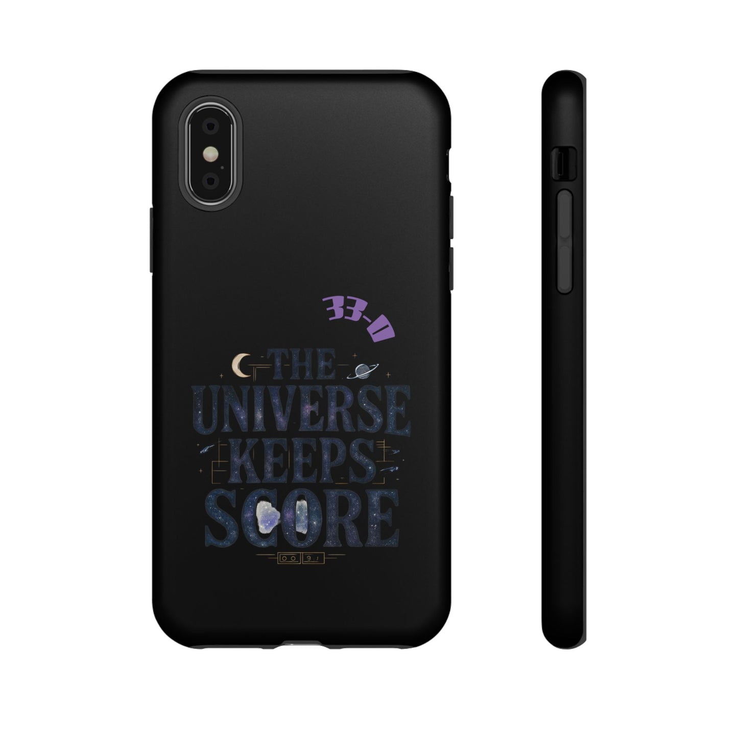 Phone Case with Cosmic Design - The Universe Keeps Score - Perfect for Astrology Lovers, Gift for Friends, Galaxy Aesthetic, Unique [...]