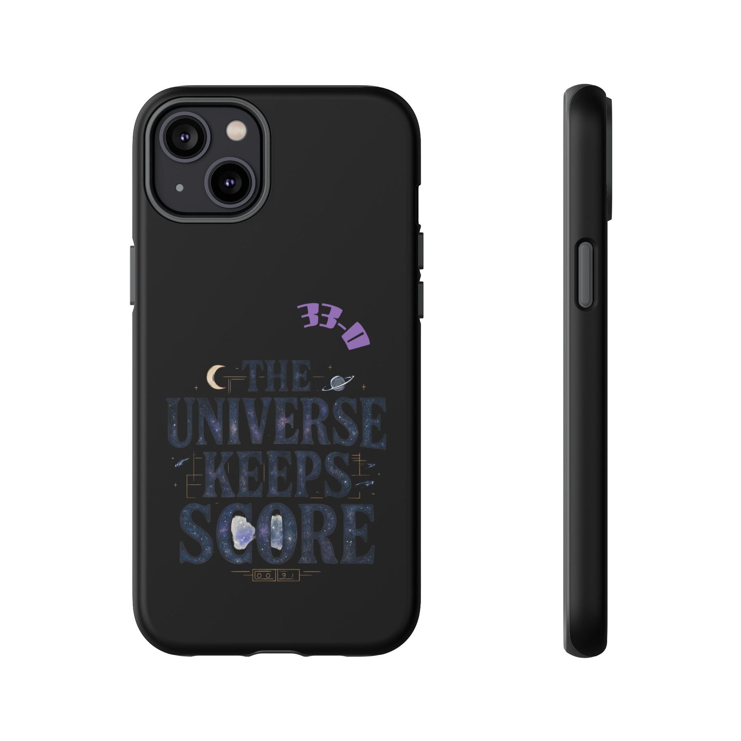 Phone Case with Cosmic Design - The Universe Keeps Score - Perfect for Astrology Lovers, Gift for Friends, Galaxy Aesthetic, Unique [...]