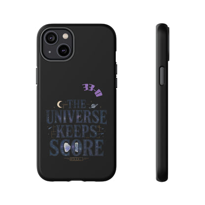 Phone Case with Cosmic Design - The Universe Keeps Score - Perfect for Astrology Lovers, Gift for Friends, Galaxy Aesthetic, Unique [...]