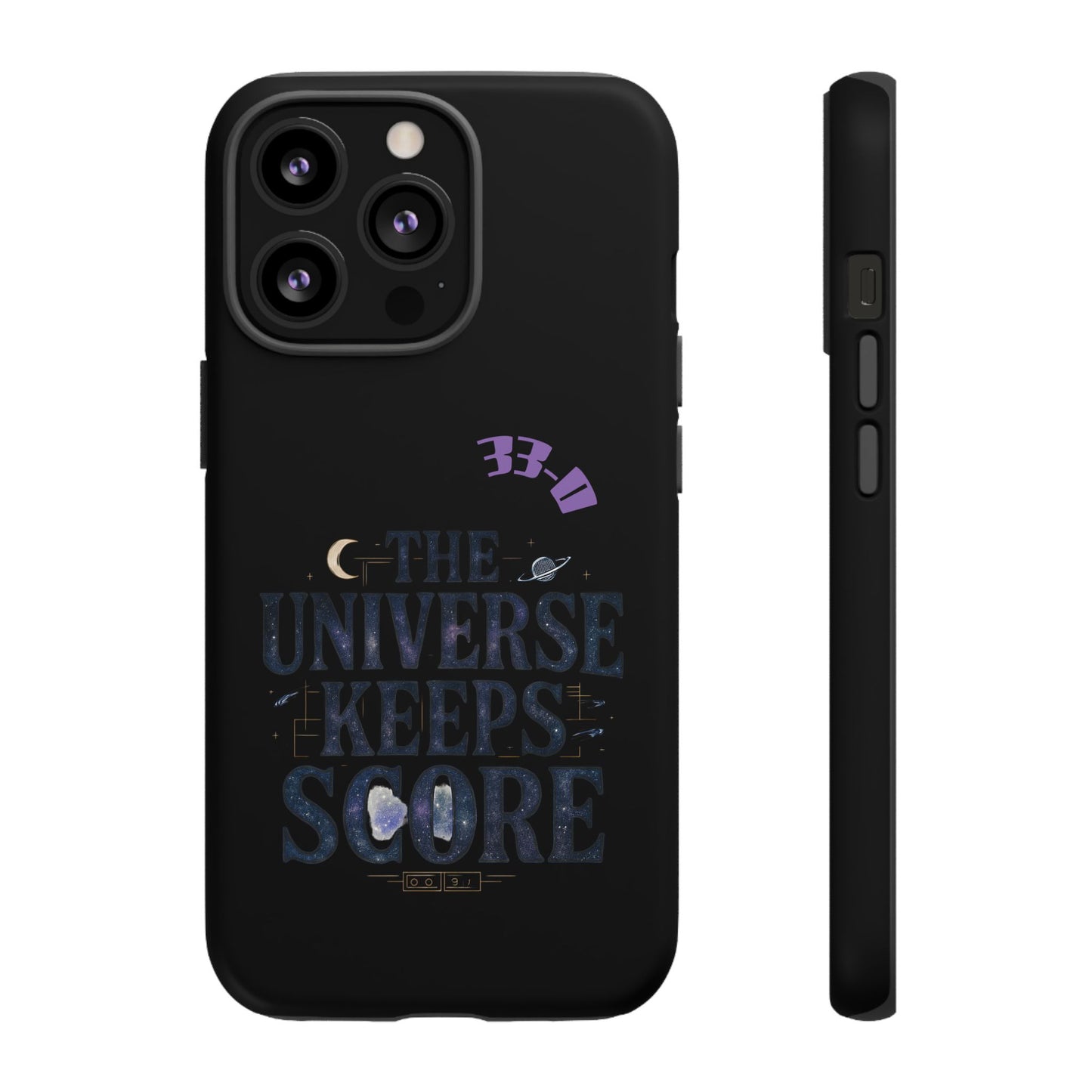 Phone Case with Cosmic Design - The Universe Keeps Score - Perfect for Astrology Lovers, Gift for Friends, Galaxy Aesthetic, Unique [...]