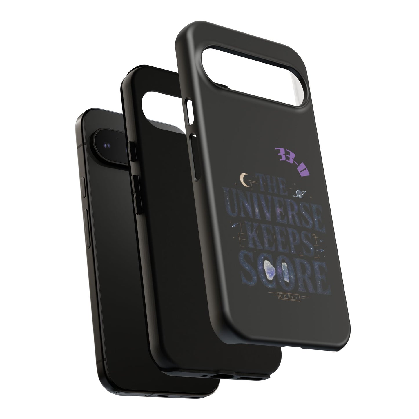 Phone Case with Cosmic Design - The Universe Keeps Score - Perfect for Astrology Lovers, Gift for Friends, Galaxy Aesthetic, Unique [...]