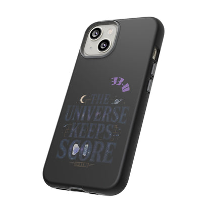 Phone Case with Cosmic Design - The Universe Keeps Score - Perfect for Astrology Lovers, Gift for Friends, Galaxy Aesthetic, Unique [...]
