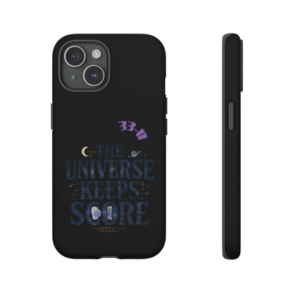 Phone Case with Cosmic Design - The Universe Keeps Score - Perfect for Astrology Lovers, Gift for Friends, Galaxy Aesthetic, Unique [...]