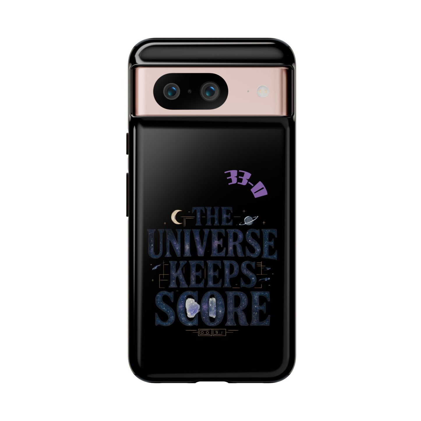 Phone Case with Cosmic Design - The Universe Keeps Score - Perfect for Astrology Lovers, Gift for Friends, Galaxy Aesthetic, Unique [...]