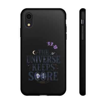 Phone Case with Cosmic Design - The Universe Keeps Score - Perfect for Astrology Lovers, Gift for Friends, Galaxy Aesthetic, Unique [...]