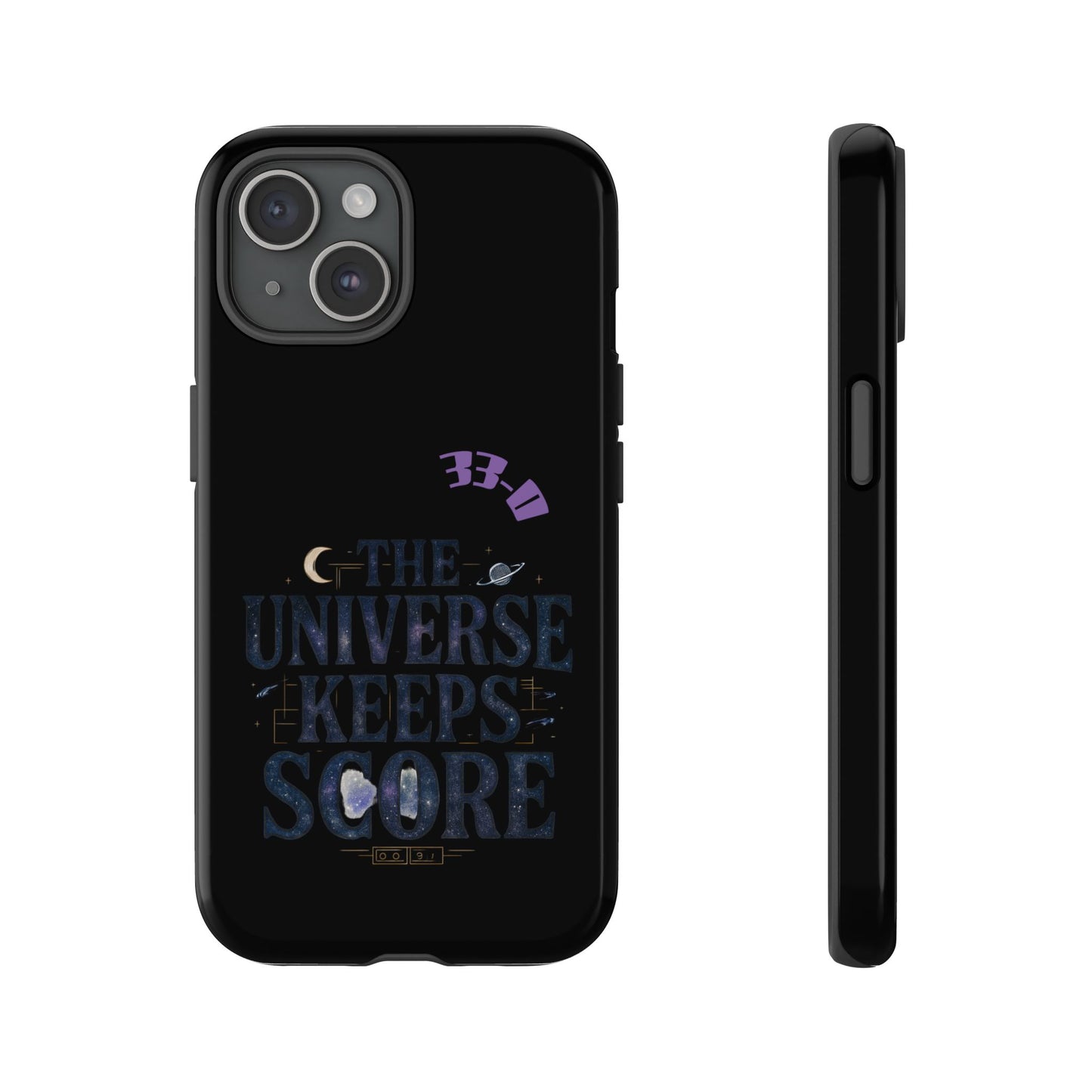 Phone Case with Cosmic Design - The Universe Keeps Score - Perfect for Astrology Lovers, Gift for Friends, Galaxy Aesthetic, Unique [...]
