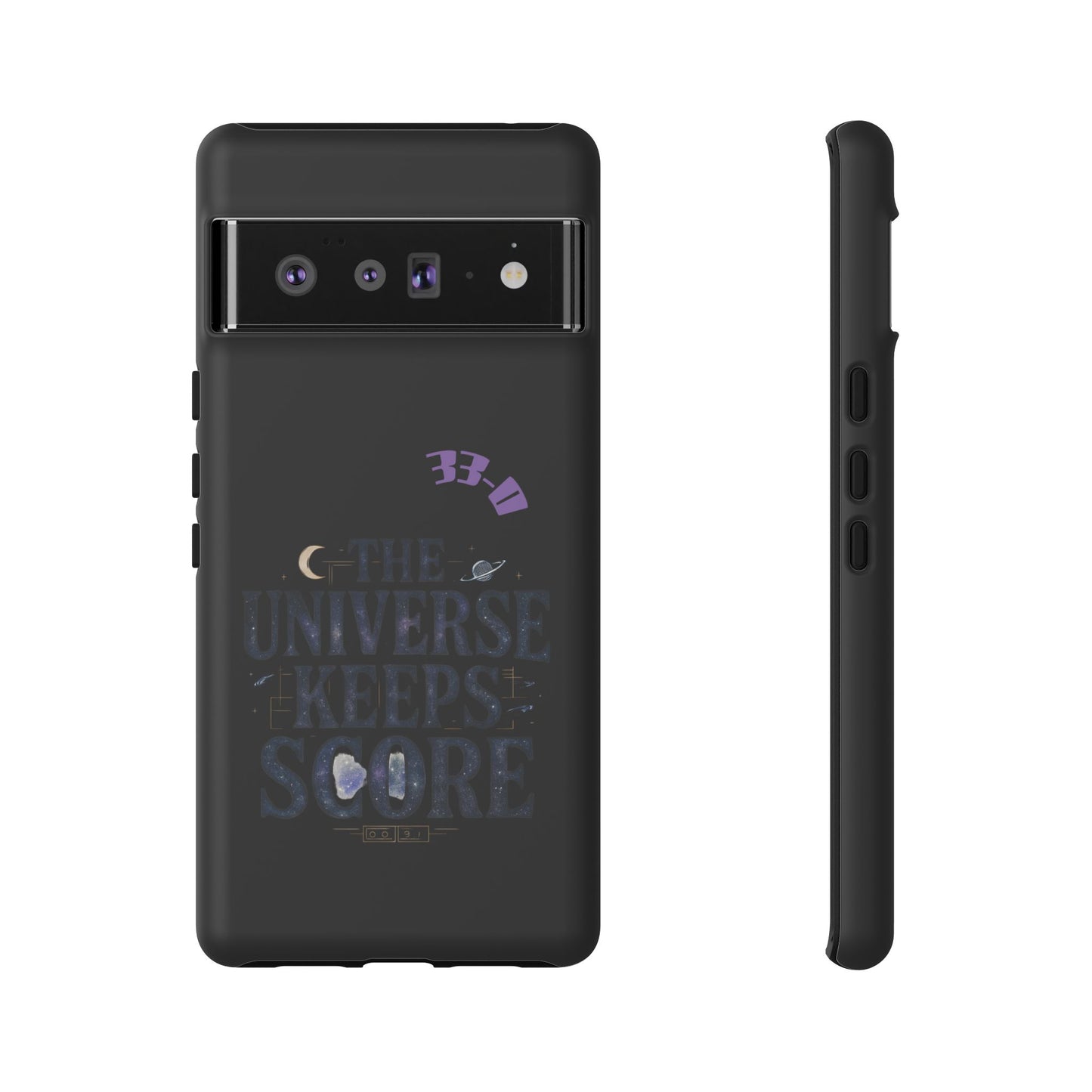 Phone Case with Cosmic Design - The Universe Keeps Score - Perfect for Astrology Lovers, Gift for Friends, Galaxy Aesthetic, Unique [...]