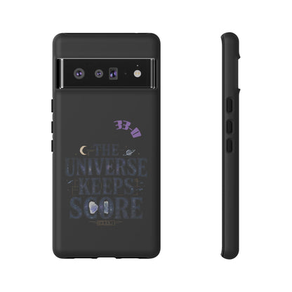 Phone Case with Cosmic Design - The Universe Keeps Score - Perfect for Astrology Lovers, Gift for Friends, Galaxy Aesthetic, Unique [...]