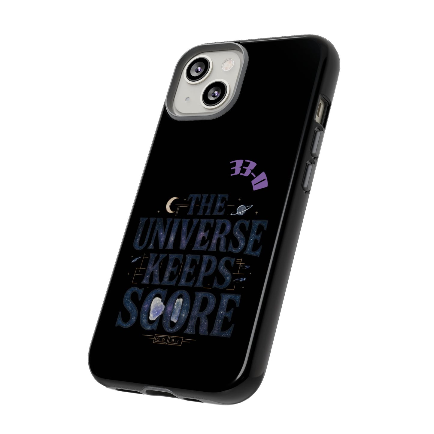 Phone Case with Cosmic Design - The Universe Keeps Score - Perfect for Astrology Lovers, Gift for Friends, Galaxy Aesthetic, Unique [...]