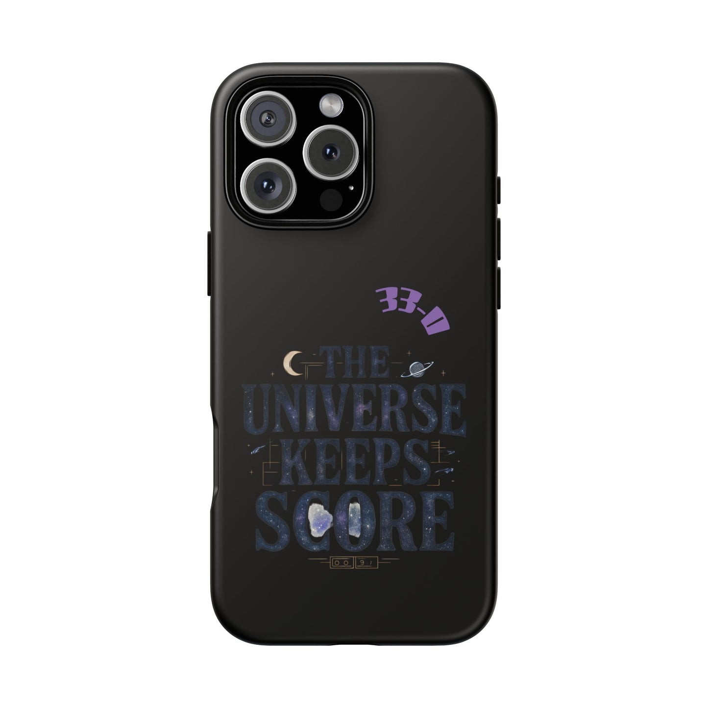 Phone Case with Cosmic Design - The Universe Keeps Score - Perfect for Astrology Lovers, Gift for Friends, Galaxy Aesthetic, Unique [...]