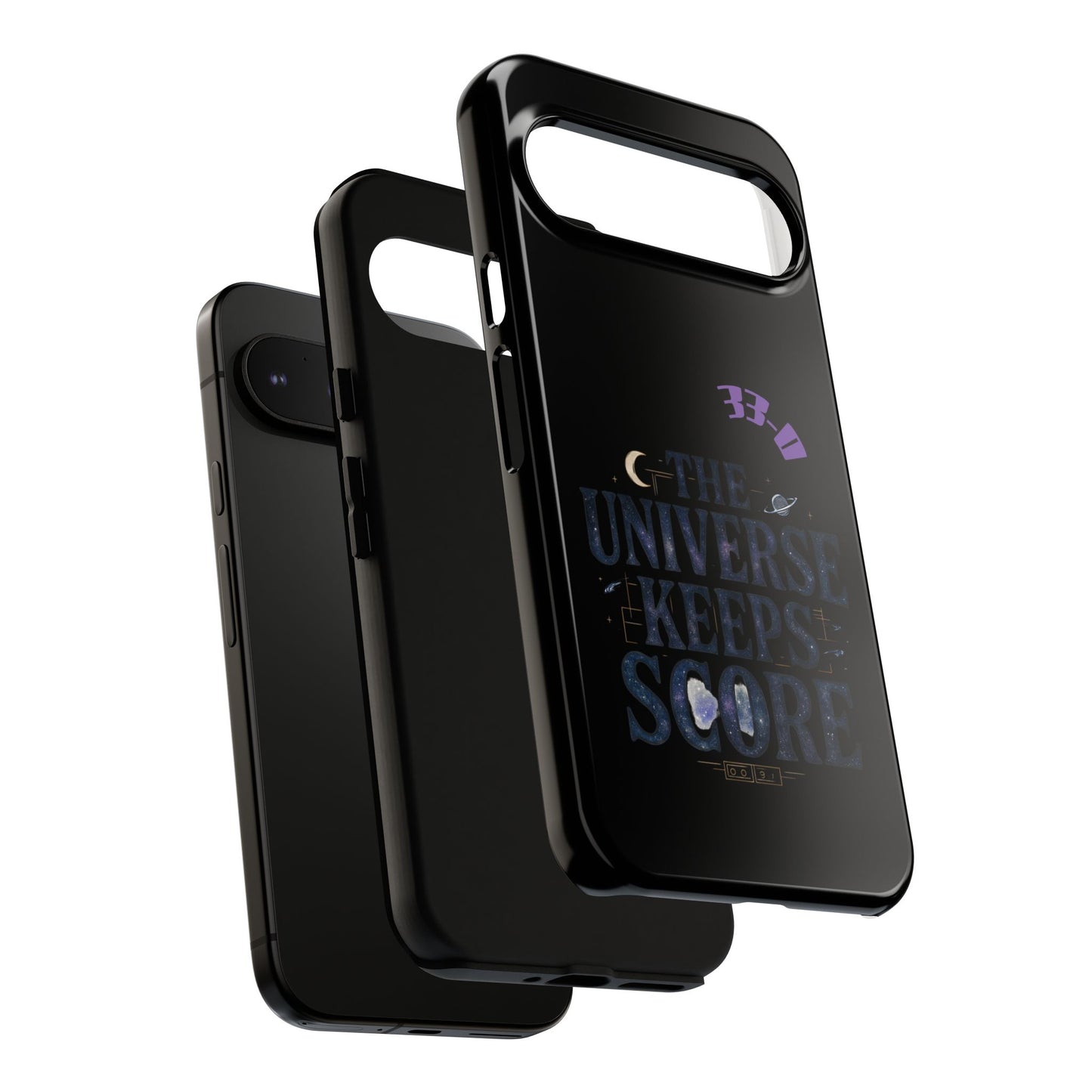 Phone Case with Cosmic Design - The Universe Keeps Score - Perfect for Astrology Lovers, Gift for Friends, Galaxy Aesthetic, Unique [...]