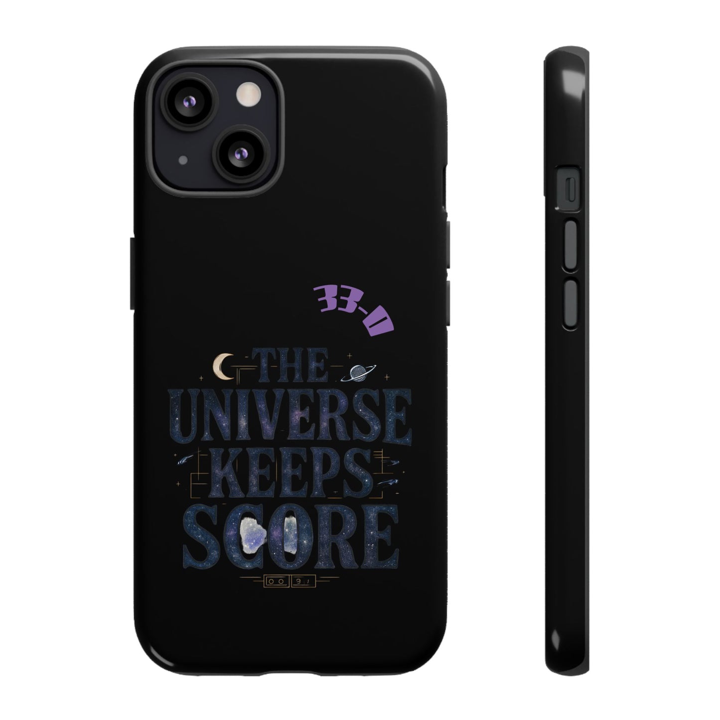 Phone Case with Cosmic Design - The Universe Keeps Score - Perfect for Astrology Lovers, Gift for Friends, Galaxy Aesthetic, Unique [...]