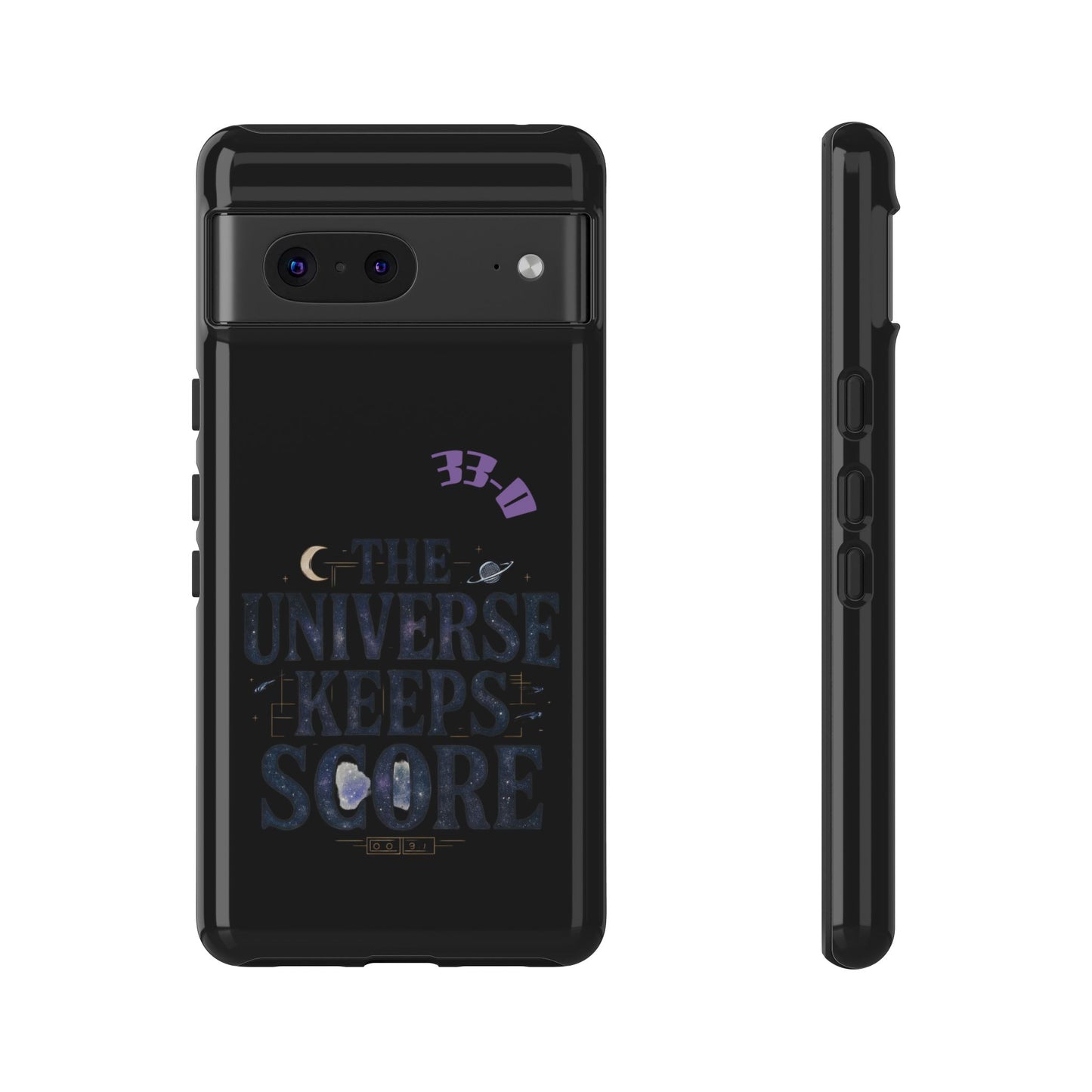 Phone Case with Cosmic Design - The Universe Keeps Score - Perfect for Astrology Lovers, Gift for Friends, Galaxy Aesthetic, Unique [...]