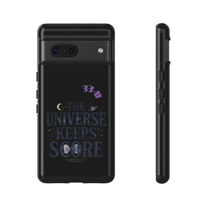 Phone Case with Cosmic Design - The Universe Keeps Score - Perfect for Astrology Lovers, Gift for Friends, Galaxy Aesthetic, Unique [...]