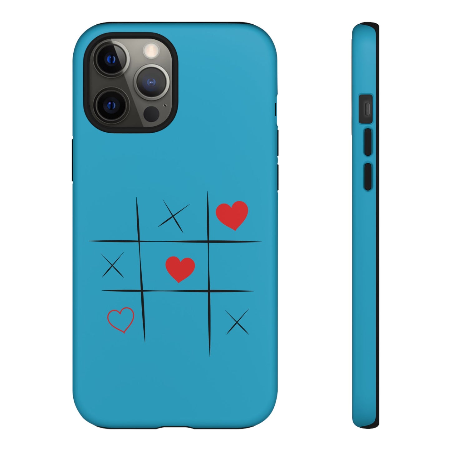 Tough Cases Phone Case - Playful Tic Tac Toe Design, Phone Accessory, Cute Gift, Durable Cover, Fun Tech