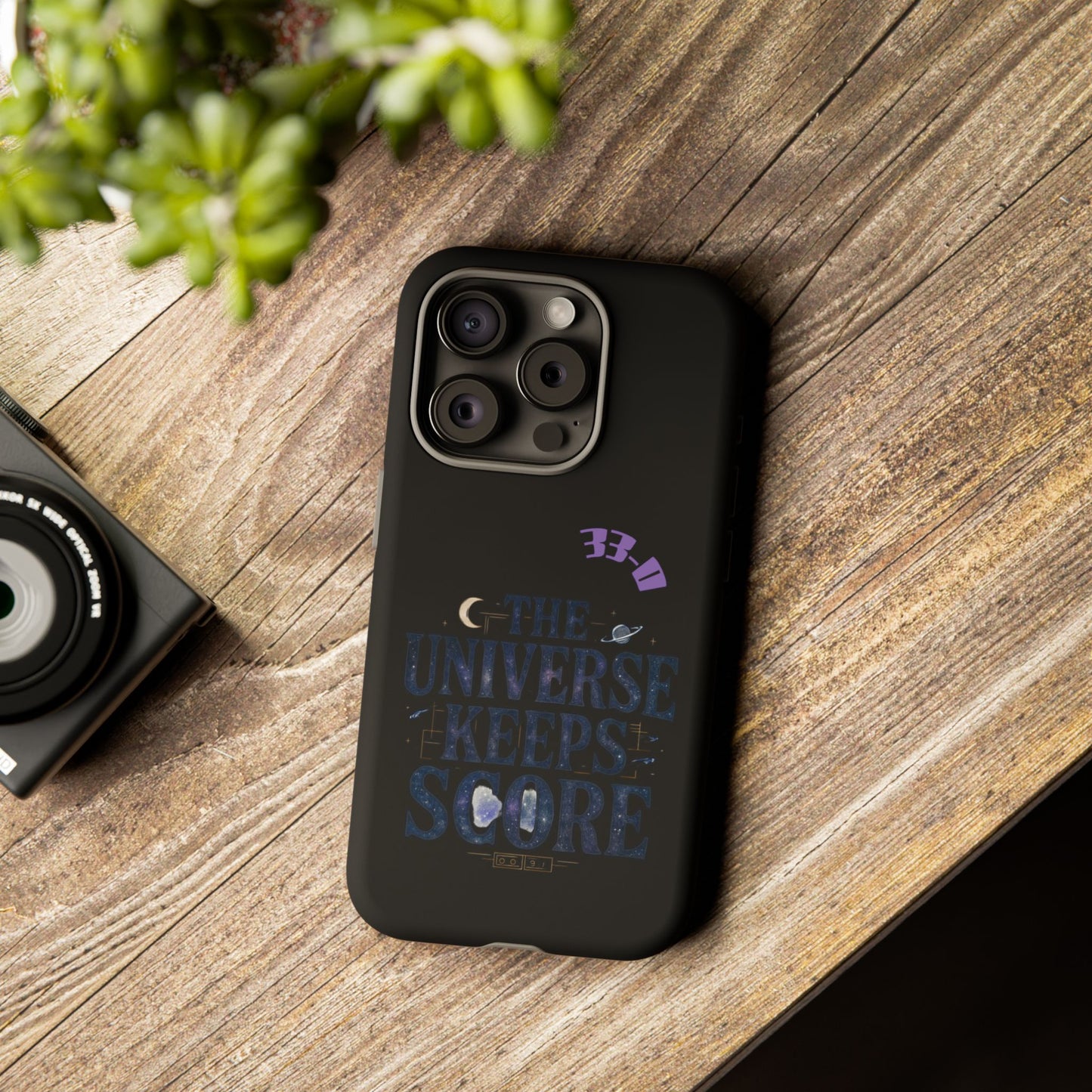 Phone Case with Cosmic Design - The Universe Keeps Score - Perfect for Astrology Lovers, Gift for Friends, Galaxy Aesthetic, Unique [...]