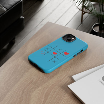 Tough Cases Phone Case - Playful Tic Tac Toe Design, Phone Accessory, Cute Gift, Durable Cover, Fun Tech