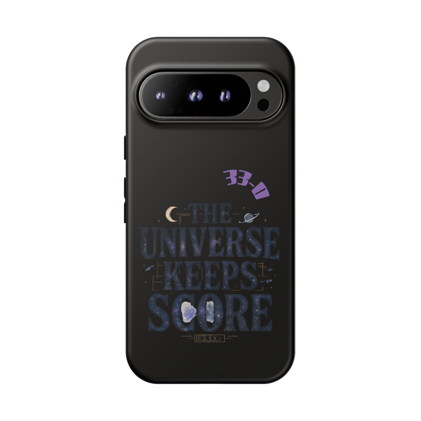 Phone Case with Cosmic Design - The Universe Keeps Score - Perfect for Astrology Lovers, Gift for Friends, Galaxy Aesthetic, Unique [...]