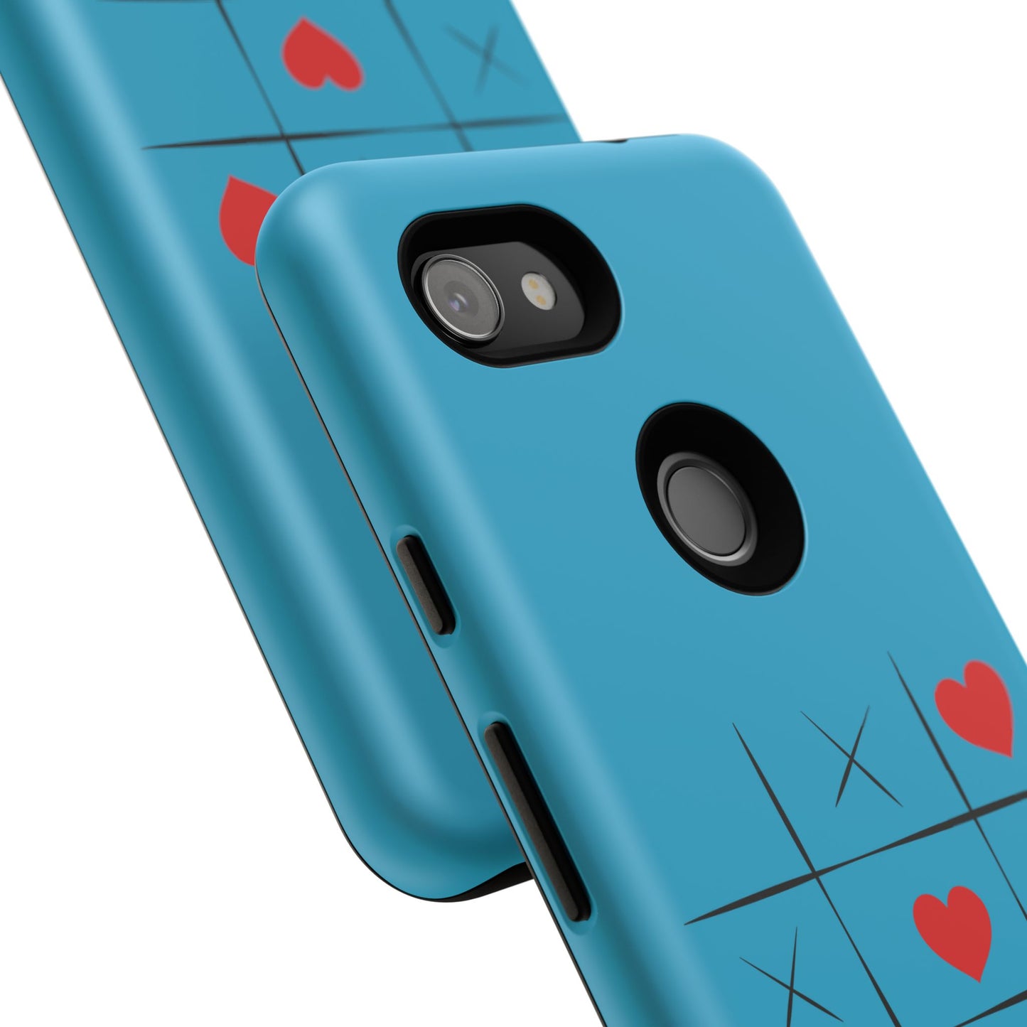 Tough Cases Phone Case - Playful Tic Tac Toe Design, Phone Accessory, Cute Gift, Durable Cover, Fun Tech