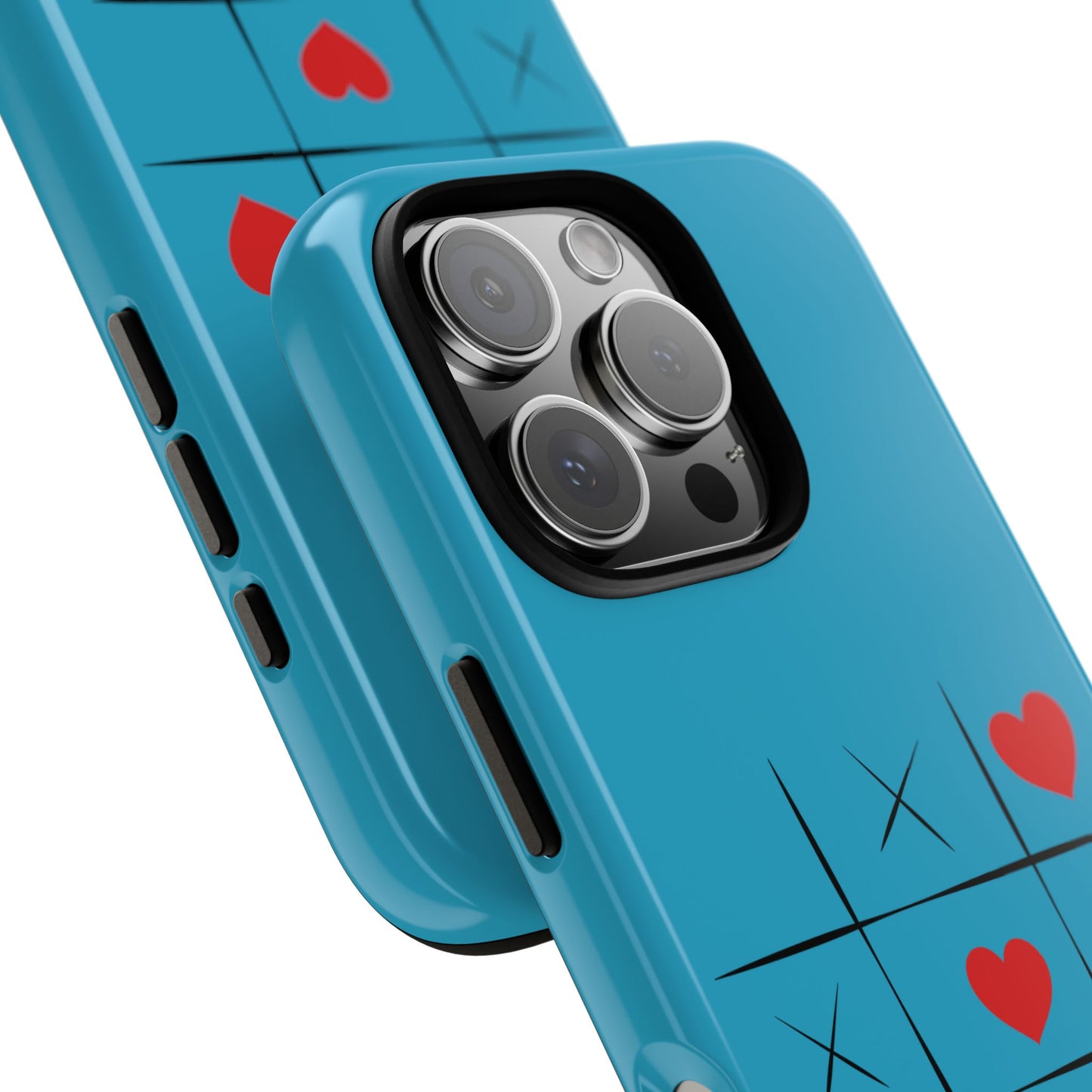 Tough Cases Phone Case - Playful Tic Tac Toe Design, Phone Accessory, Cute Gift, Durable Cover, Fun Tech