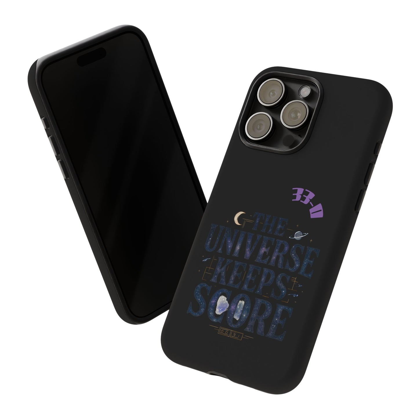 Phone Case with Cosmic Design - The Universe Keeps Score - Perfect for Astrology Lovers, Gift for Friends, Galaxy Aesthetic, Unique [...]