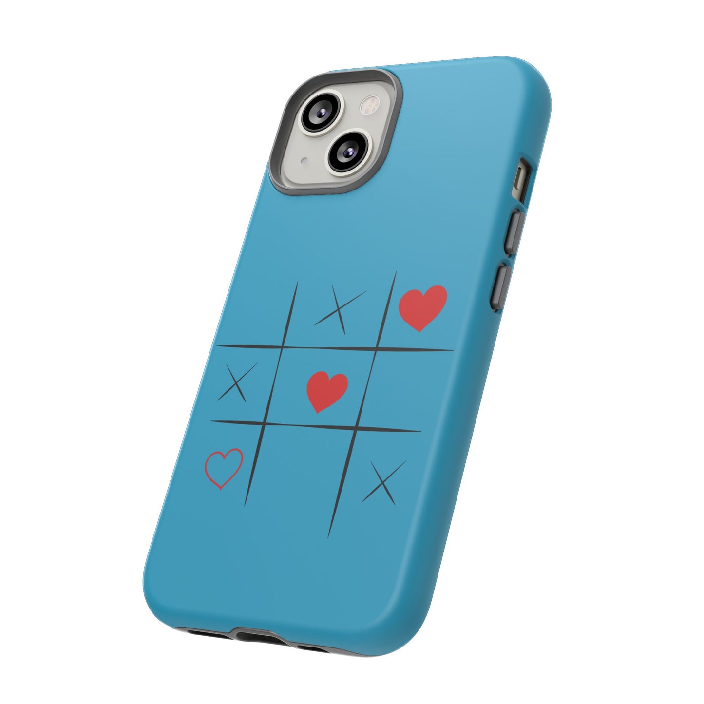 Tough Cases Phone Case - Playful Tic Tac Toe Design, Phone Accessory, Cute Gift, Durable Cover, Fun Tech