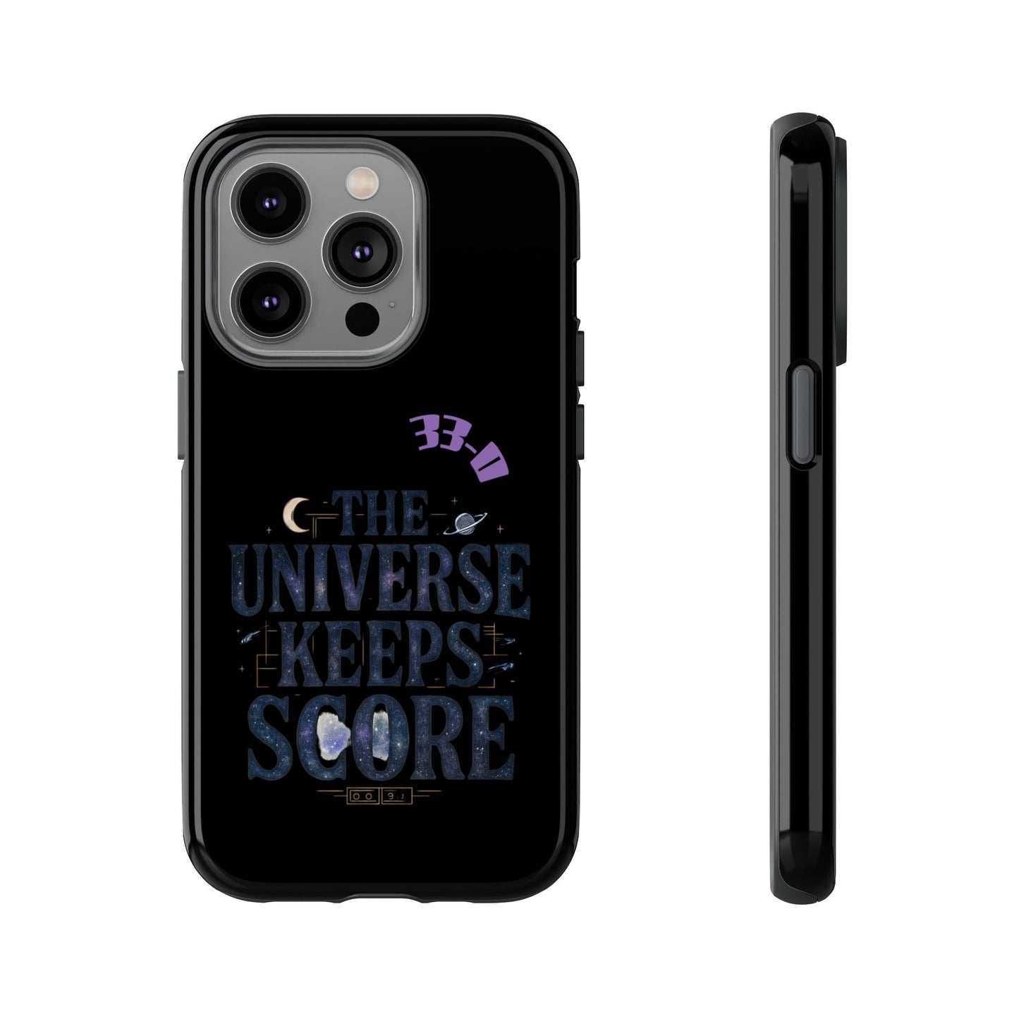 Phone Case with Cosmic Design - The Universe Keeps Score - Perfect for Astrology Lovers, Gift for Friends, Galaxy Aesthetic, Unique [...]
