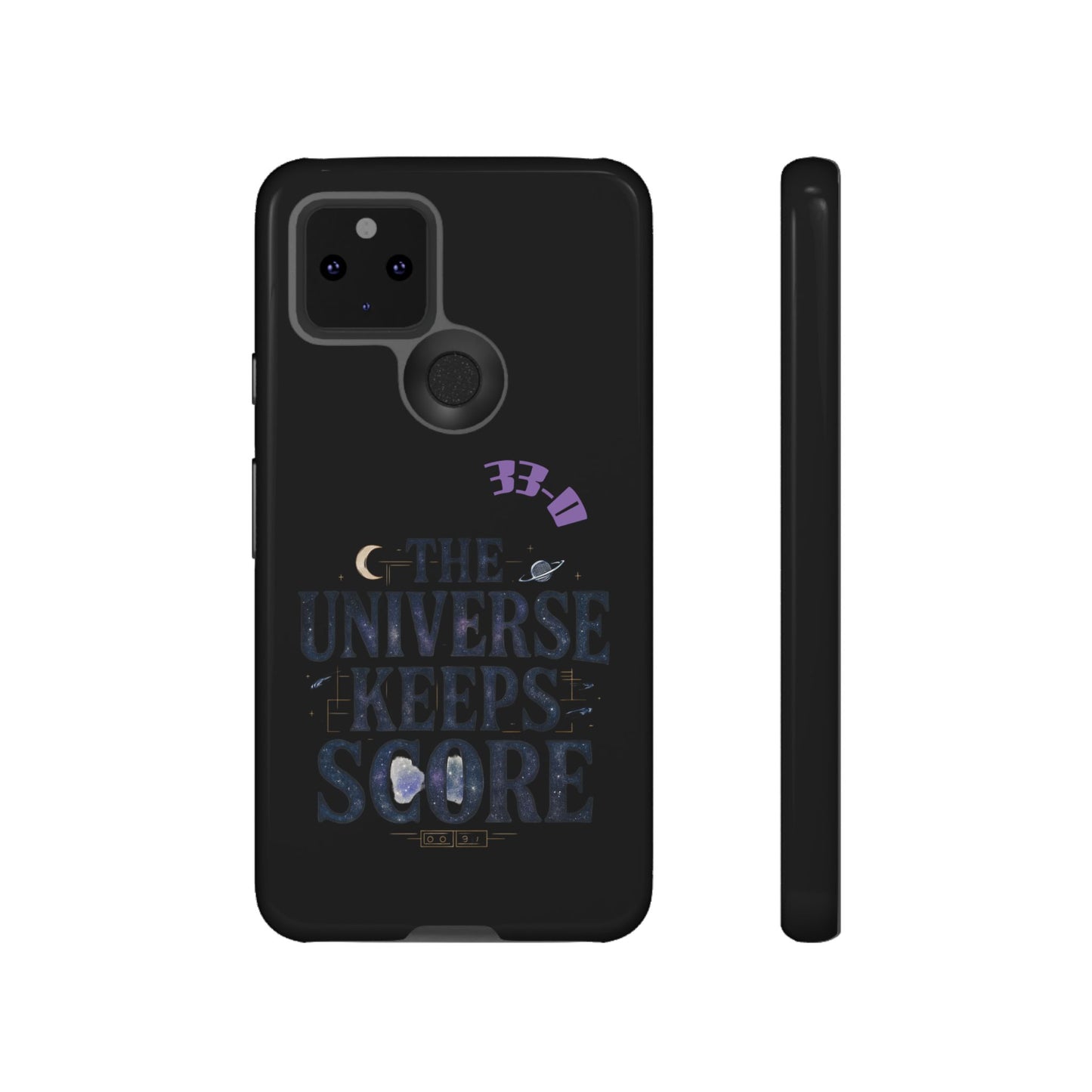 Phone Case with Cosmic Design - The Universe Keeps Score - Perfect for Astrology Lovers, Gift for Friends, Galaxy Aesthetic, Unique [...]