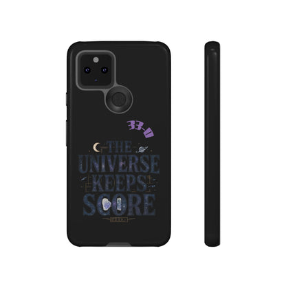 Phone Case with Cosmic Design - The Universe Keeps Score - Perfect for Astrology Lovers, Gift for Friends, Galaxy Aesthetic, Unique [...]