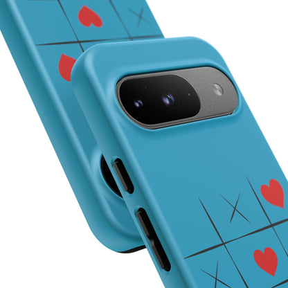 Tough Cases Phone Case - Playful Tic Tac Toe Design, Phone Accessory, Cute Gift, Durable Cover, Fun Tech