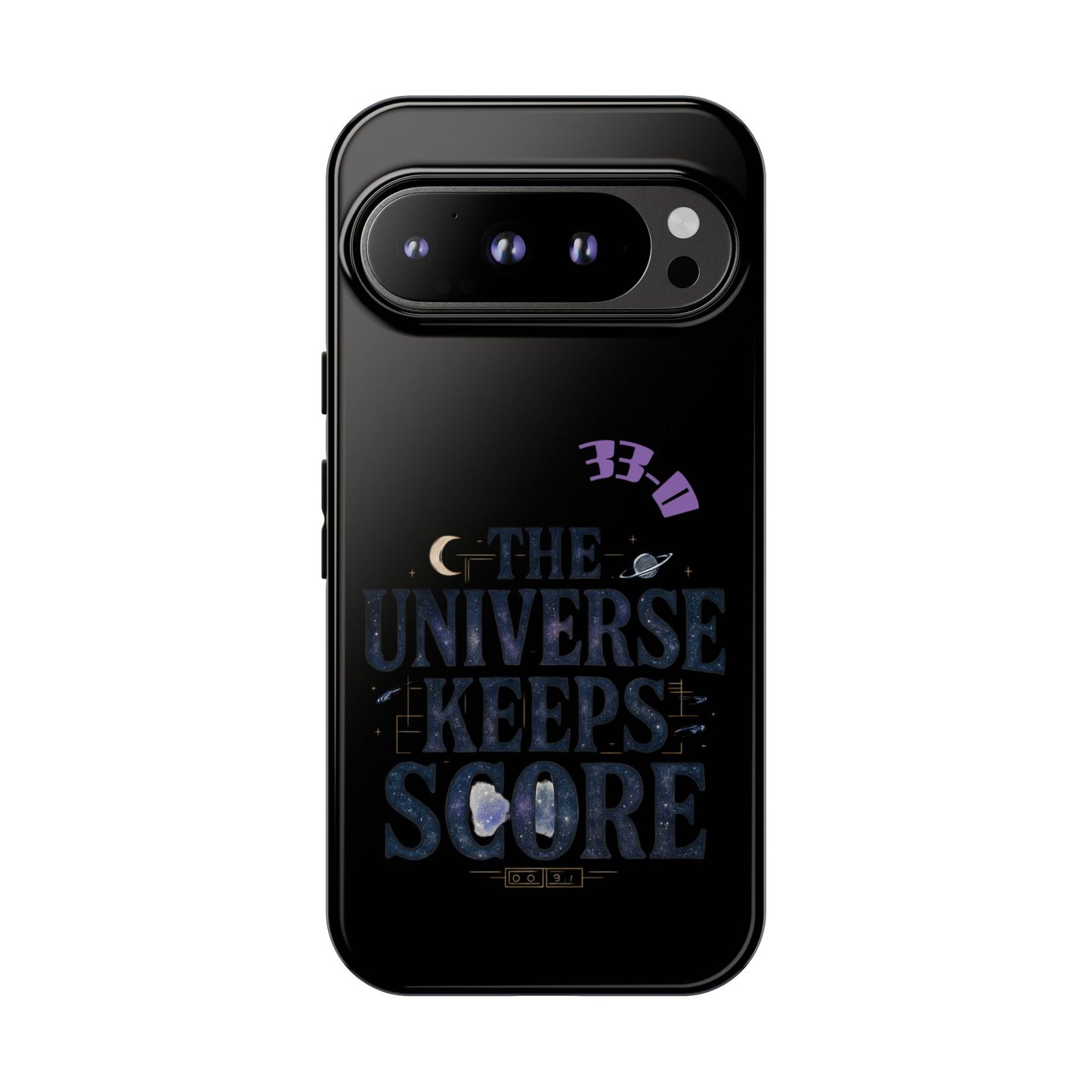 Phone Case with Cosmic Design - The Universe Keeps Score - Perfect for Astrology Lovers, Gift for Friends, Galaxy Aesthetic, Unique [...]