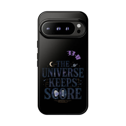 Phone Case with Cosmic Design - The Universe Keeps Score - Perfect for Astrology Lovers, Gift for Friends, Galaxy Aesthetic, Unique [...]