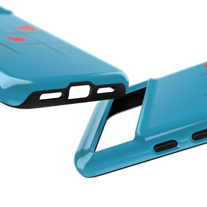 Tough Cases Phone Case - Playful Tic Tac Toe Design, Phone Accessory, Cute Gift, Durable Cover, Fun Tech