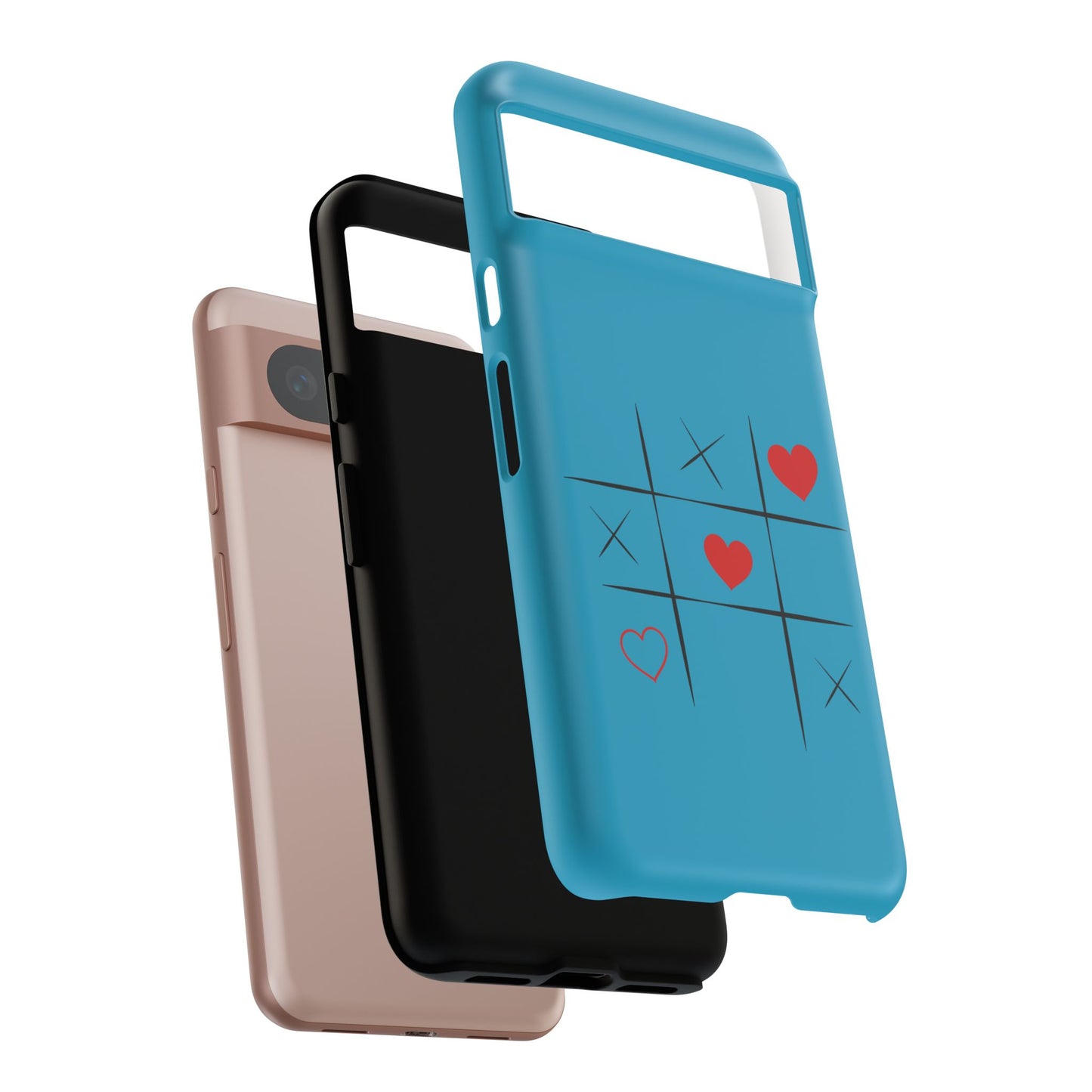 Tough Cases Phone Case - Playful Tic Tac Toe Design, Phone Accessory, Cute Gift, Durable Cover, Fun Tech