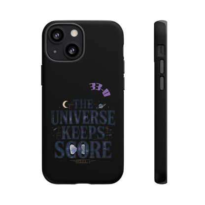 Phone Case with Cosmic Design - The Universe Keeps Score - Perfect for Astrology Lovers, Gift for Friends, Galaxy Aesthetic, Unique [...]