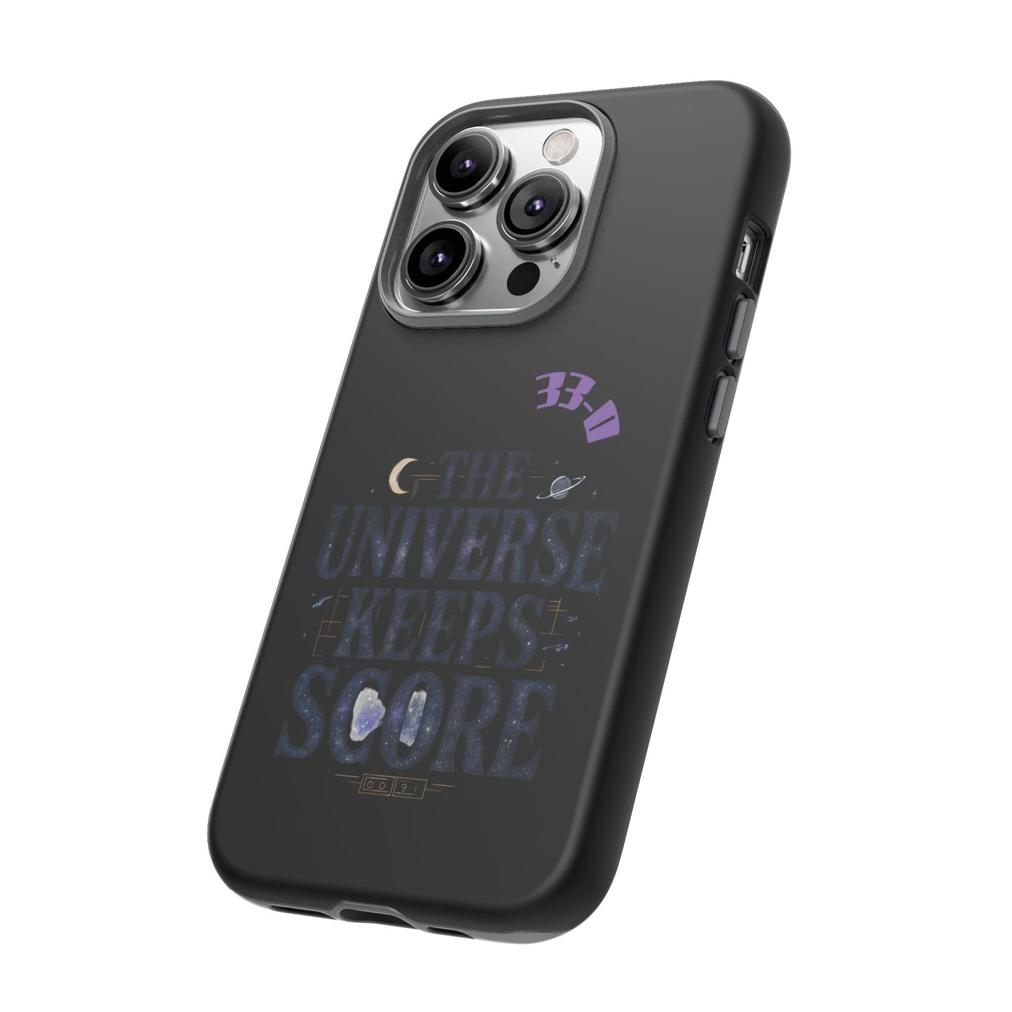 Phone Case with Cosmic Design - The Universe Keeps Score - Perfect for Astrology Lovers, Gift for Friends, Galaxy Aesthetic, Unique [...]