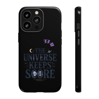 Phone Case with Cosmic Design - The Universe Keeps Score - Perfect for Astrology Lovers, Gift for Friends, Galaxy Aesthetic, Unique [...]
