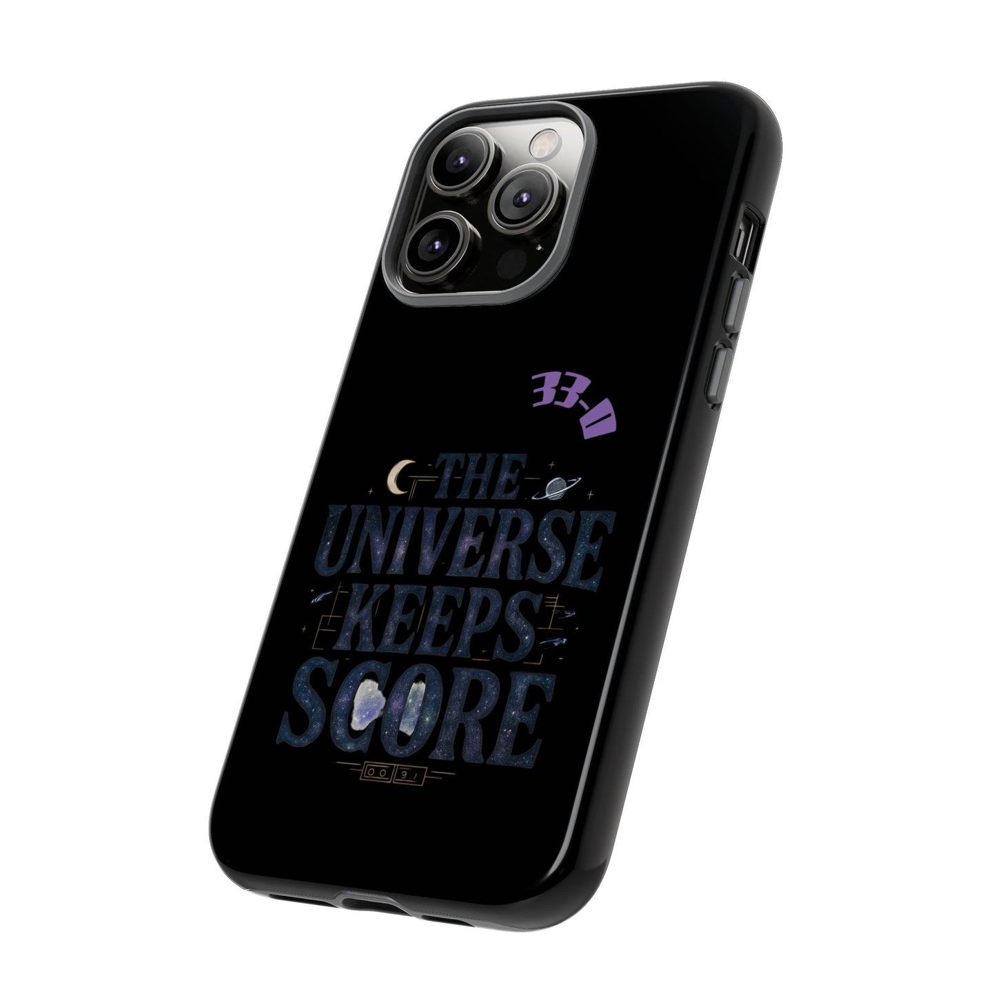 Phone Case with Cosmic Design - The Universe Keeps Score - Perfect for Astrology Lovers, Gift for Friends, Galaxy Aesthetic, Unique [...]