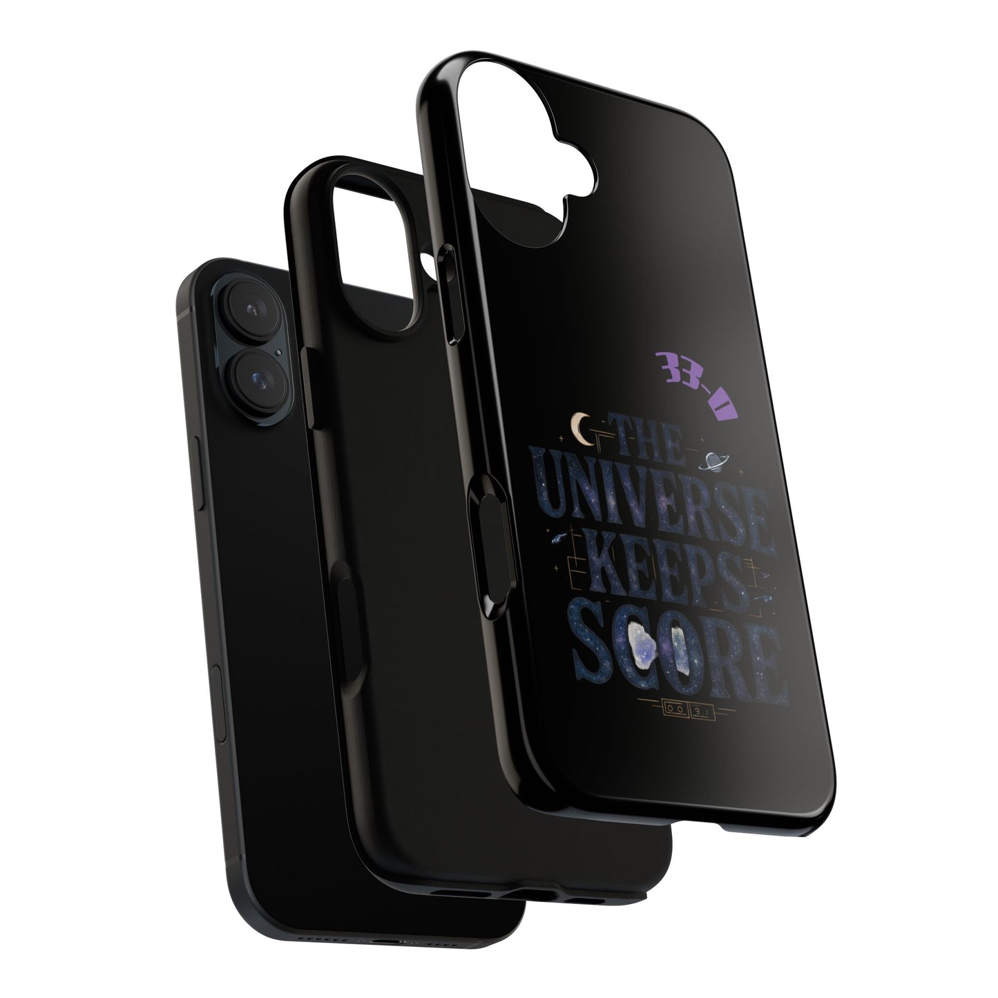 Phone Case with Cosmic Design - The Universe Keeps Score - Perfect for Astrology Lovers, Gift for Friends, Galaxy Aesthetic, Unique [...]