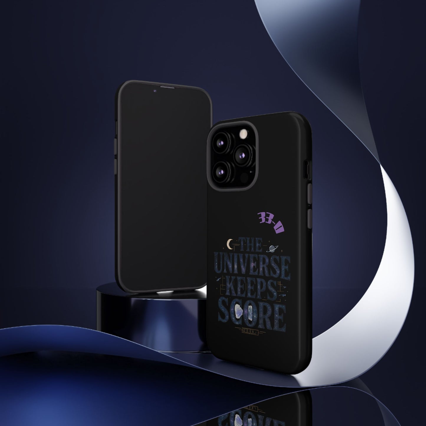 Phone Case with Cosmic Design - The Universe Keeps Score - Perfect for Astrology Lovers, Gift for Friends, Galaxy Aesthetic, Unique [...]