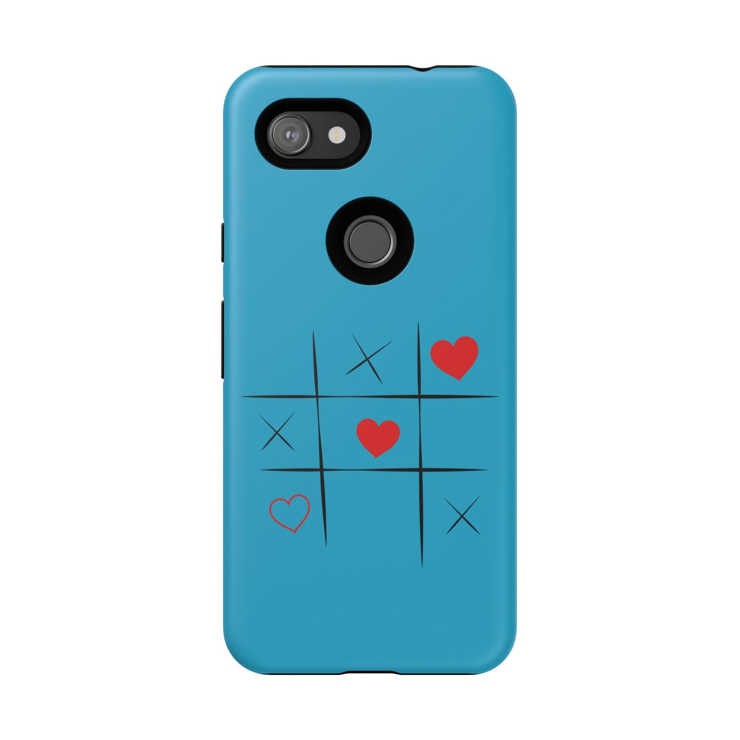 Tough Cases Phone Case - Playful Tic Tac Toe Design, Phone Accessory, Cute Gift, Durable Cover, Fun Tech