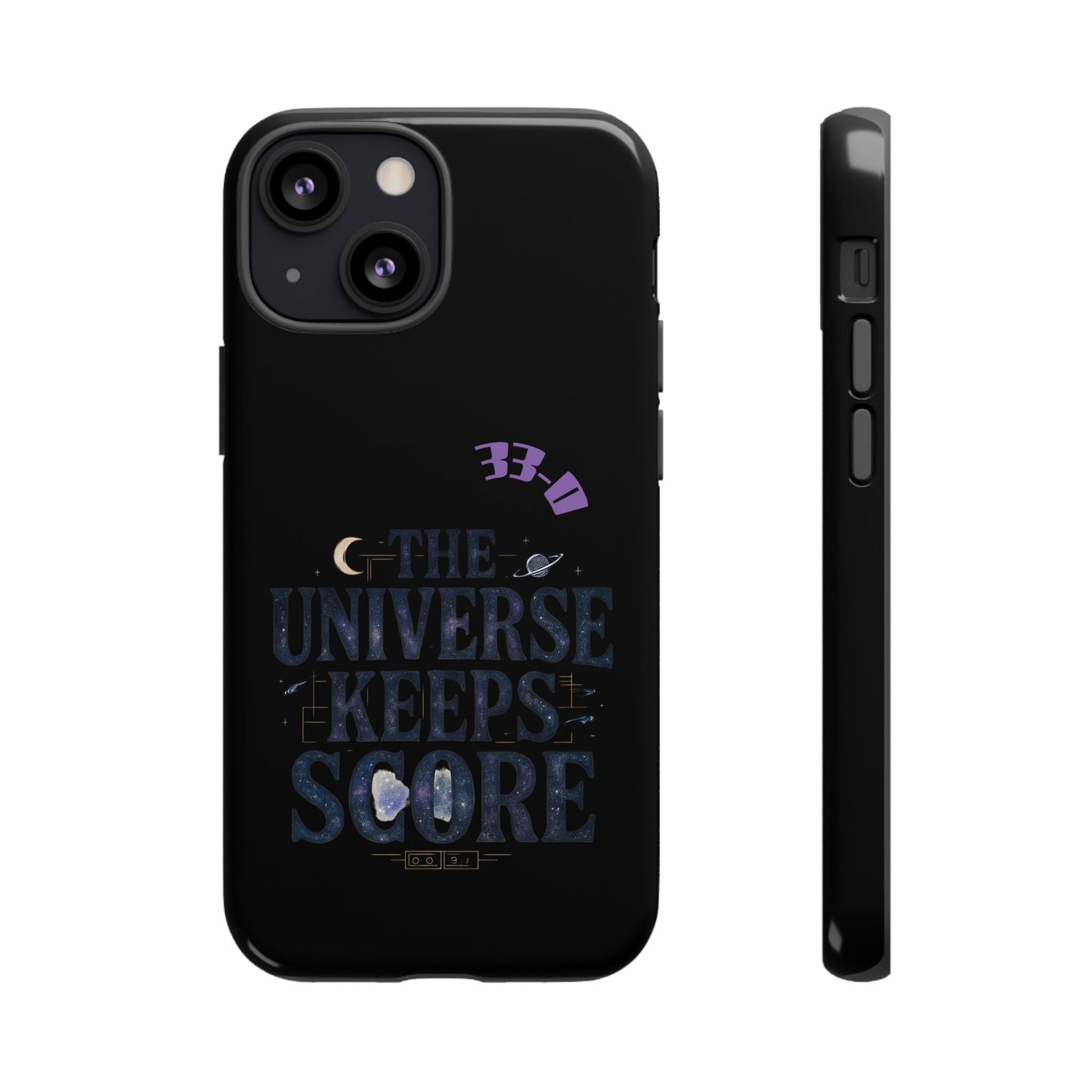 Phone Case with Cosmic Design - The Universe Keeps Score - Perfect for Astrology Lovers, Gift for Friends, Galaxy Aesthetic, Unique [...]