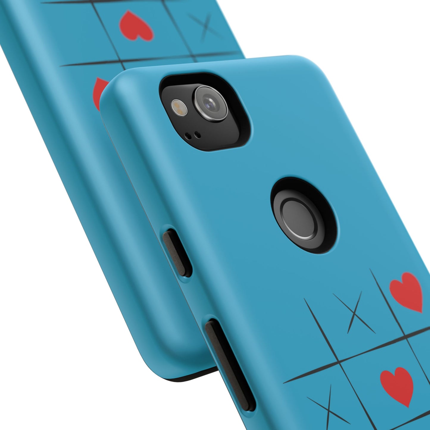Tough Cases Phone Case - Playful Tic Tac Toe Design, Phone Accessory, Cute Gift, Durable Cover, Fun Tech