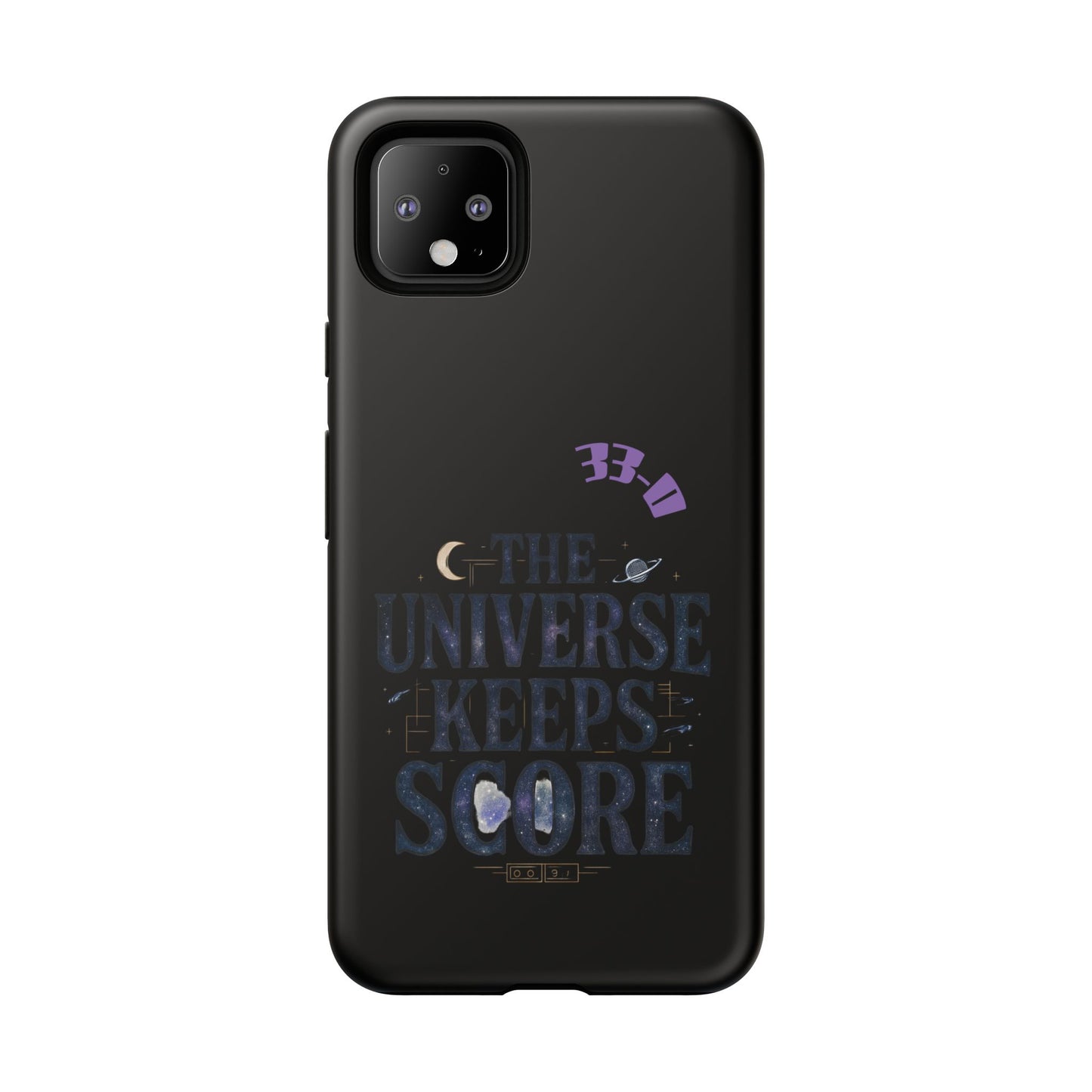 Phone Case with Cosmic Design - The Universe Keeps Score - Perfect for Astrology Lovers, Gift for Friends, Galaxy Aesthetic, Unique [...]
