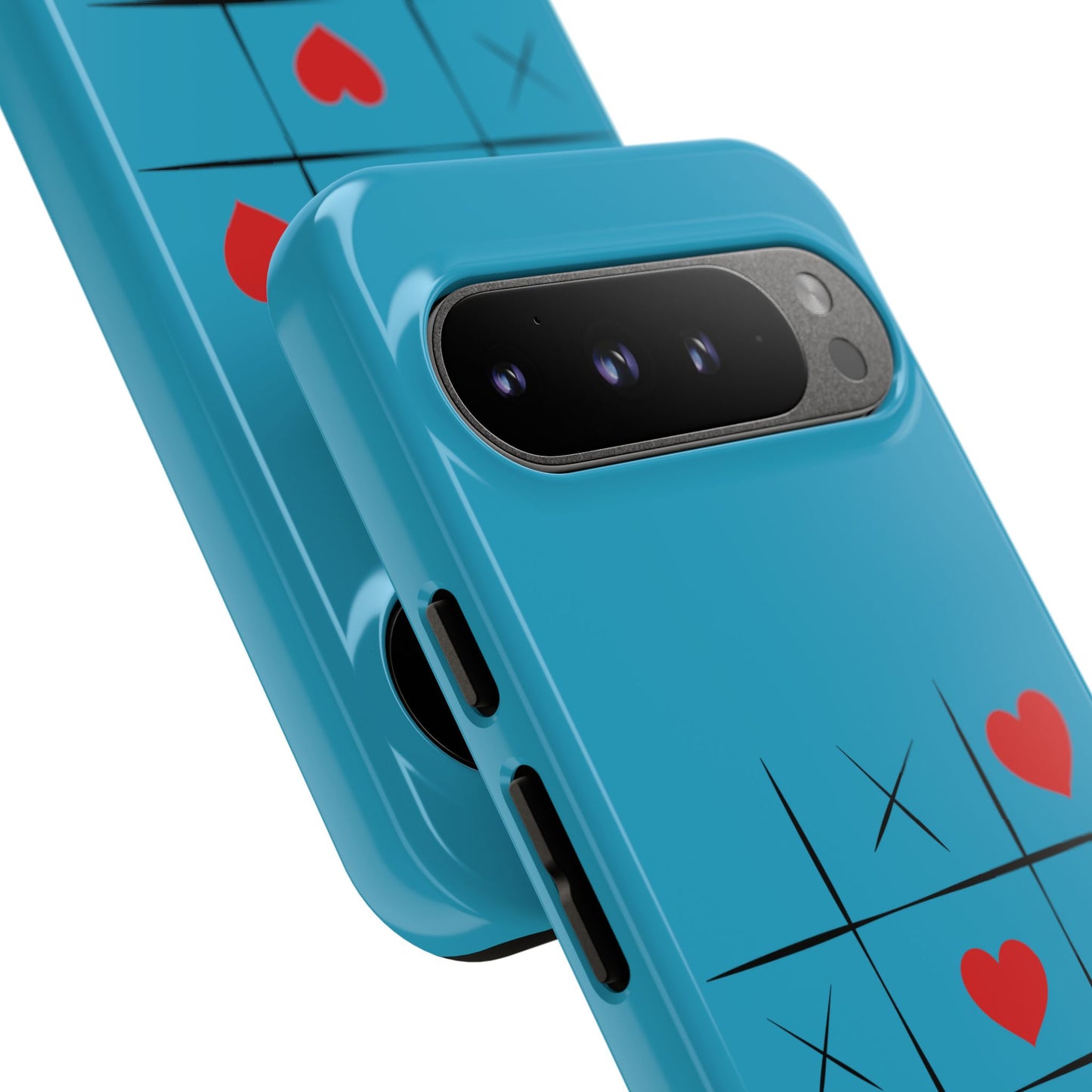 Tough Cases Phone Case - Playful Tic Tac Toe Design, Phone Accessory, Cute Gift, Durable Cover, Fun Tech