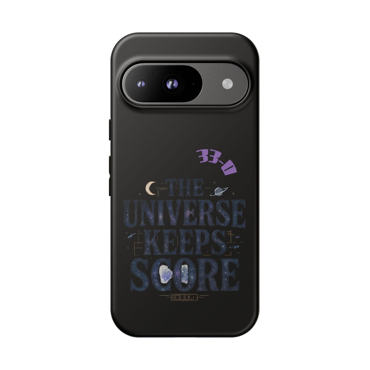 Phone Case with Cosmic Design - The Universe Keeps Score - Perfect for Astrology Lovers, Gift for Friends, Galaxy Aesthetic, Unique [...]